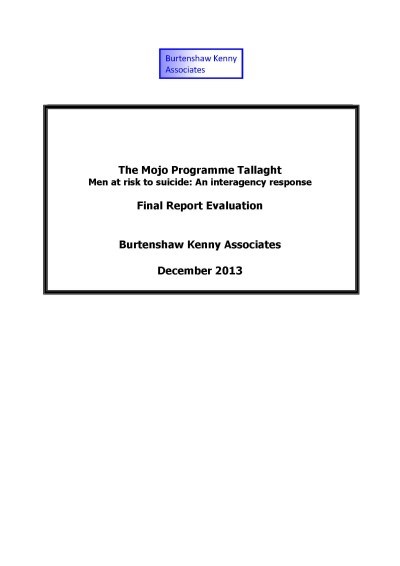 Mojo Tallaght Evaluation Dec 2013 Cover